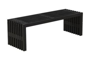Rustikk benk Design av terrassebord 138x49x45cm svart