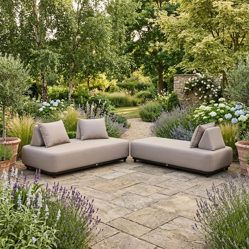 Sofa HOME4YOU Amore 2-seter Beige - Beige - Hagemøbler - Utesofa - Hagebenk & hagesofa