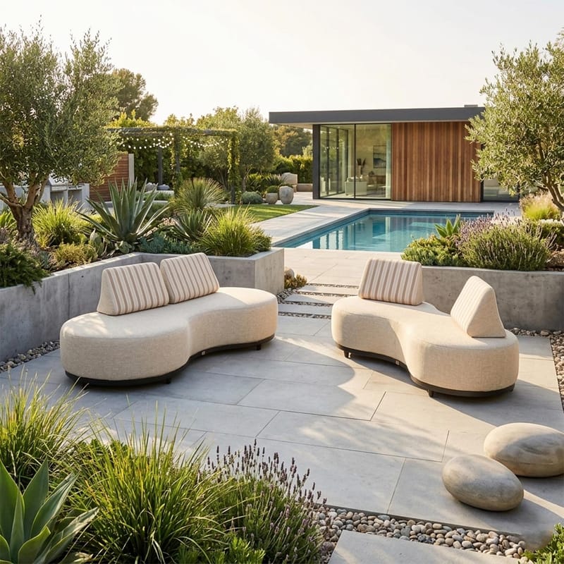 Sofa HOME4YOU - Beige - Hagemøbler - Utesofa - Hagebenk & hagesofa