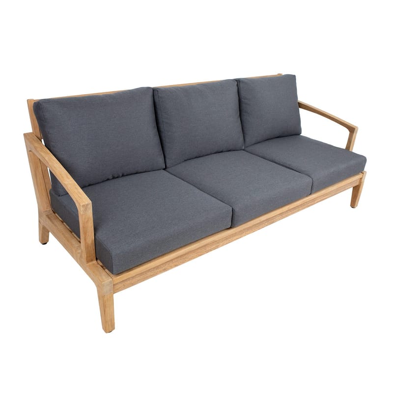 Sofa HOME4YOU Maldive 3-seter - Brun - Hagemøbler - Utesofa - Hagebenk & hagesofa