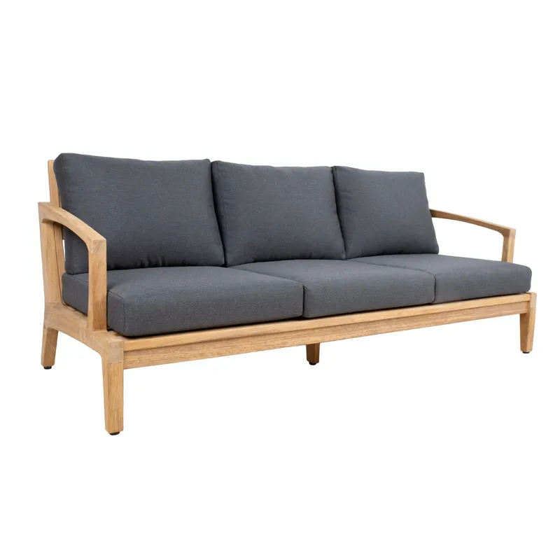 Sofa HOME4YOU Maldive 3-seter, Brun