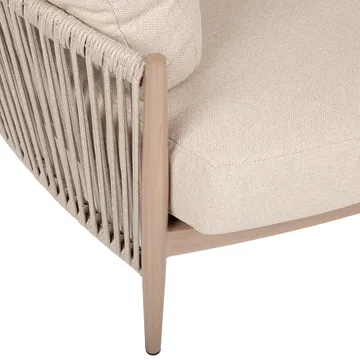 Sofa HOME4YOU Medina 163,5x135x71,5 cm beige - Beige - Hagemøbler - Utesofa - Hagebenk & hagesofa