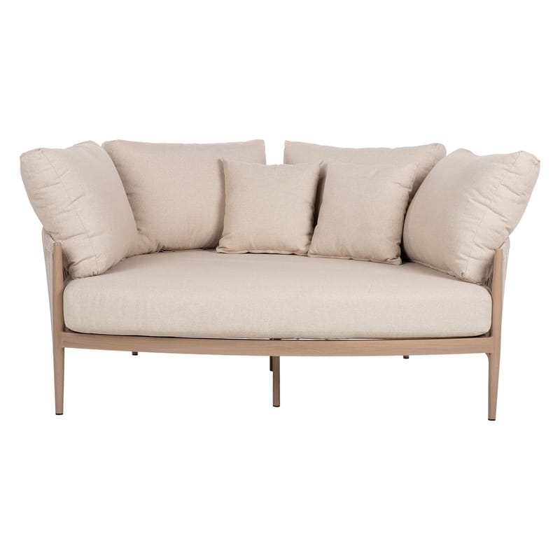 Sofa HOME4YOU Medina 163,5x135x71,5 cm beige - Beige - Hagemøbler - Utesofa - Hagebenk & hagesofa