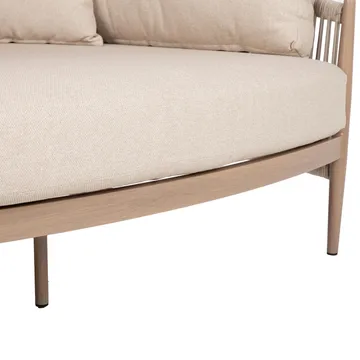 Sofa HOME4YOU Medina 163,5x135x71,5 cm beige - Beige - Hagemøbler - Utesofa - Hagebenk & hagesofa