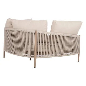 Sofa HOME4YOU Medina 163,5x135x71,5 cm beige - Beige - Hagemøbler - Utesofa - Hagebenk & hagesofa