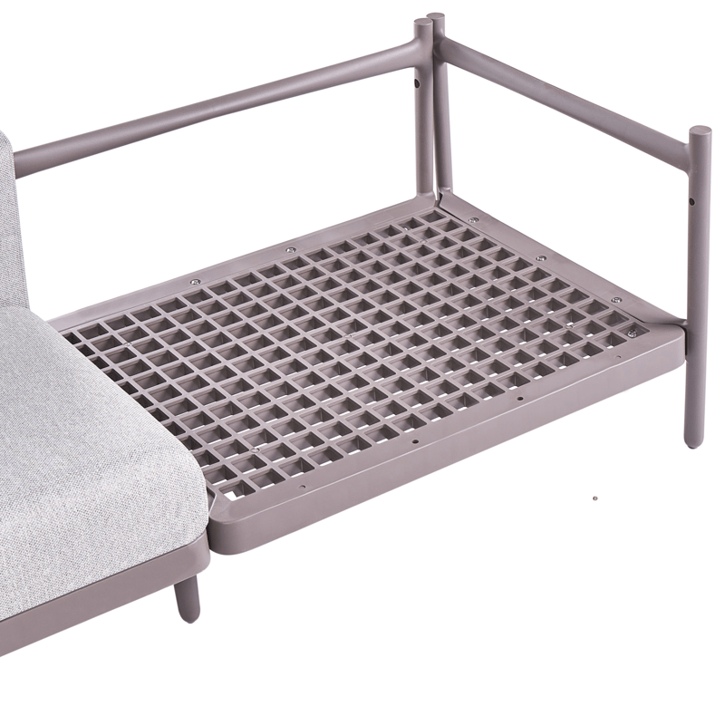 Sofa utendørs 2-seter Ferretti - Grå/Beige - Hagemøbler - Utesofa