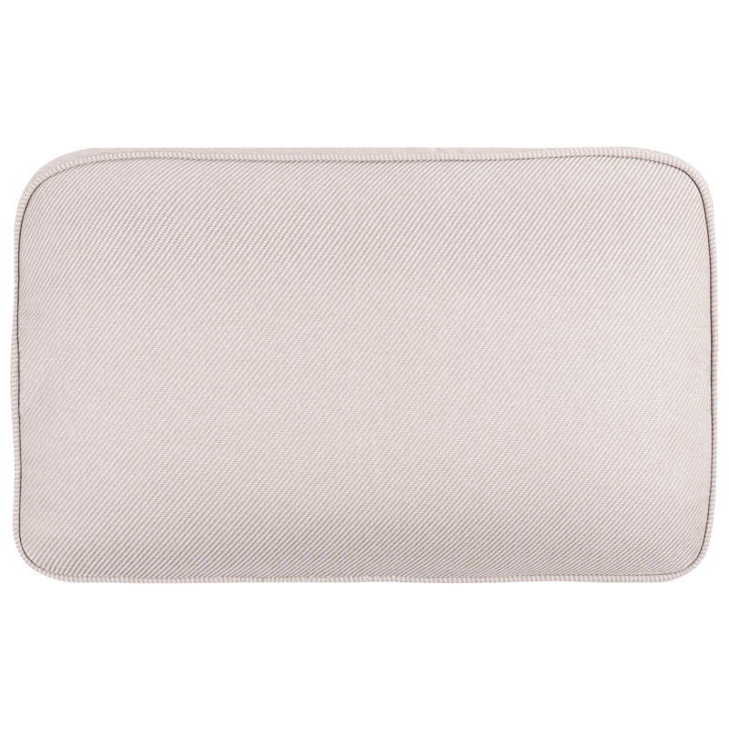 Sofa utendørs 2-seter Omegana kunstrotting - Beige/Svart - Hagemøbler - Utesofa