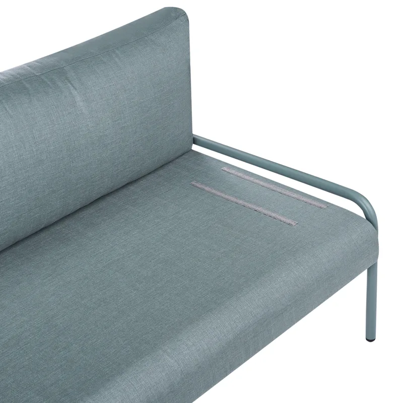 Sofa utendørs 2-seter Solofra - Grønn - Hagemøbler - Utesofa