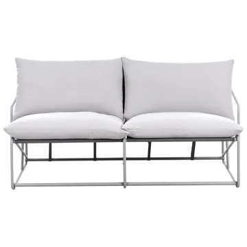 Sofa utendørs 2-seter Ponte - Grå - Hagemøbler - Utesofa