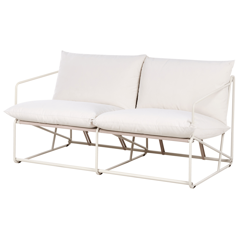 Sofa utendørs 2-seter Ponte - Taupe/beige - Hagemøbler - Utesofa