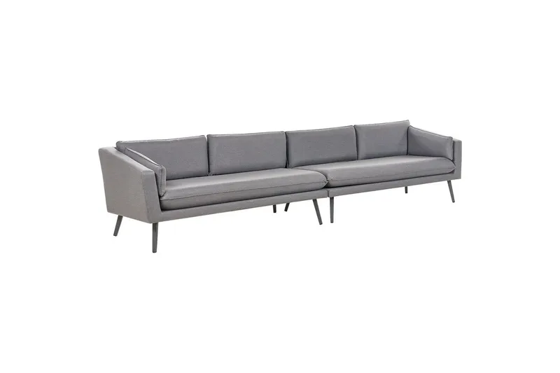 Stor soffa Beliani Loretello Beige/grå Grey - Hagemøbler - Utesofa - Hagebenk & hagesofa