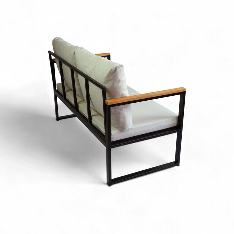 Sylros Hagesofa 130 cm - Beige - Hagemøbler - Utesofa - Hagebenk & hagesofa