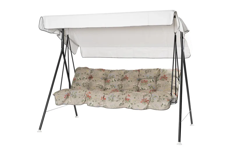 Teneriffa Komplett Hengekøye 190 cm - Grå/Blomstrete - Hagemøbler - Utesofa - Hammocker