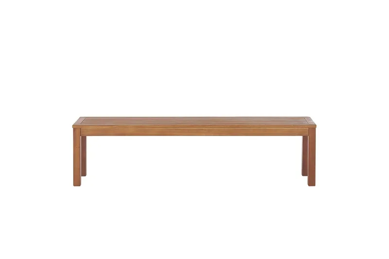 Trädgårdsbänk Beliani Monsano Light wood - Hagemøbler - Utesofa - Benker