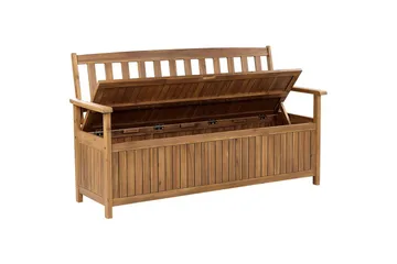 Trädgårdsbänk Beliani Sovana Ljus trä Light wood - Hagemøbler - Utesofa - Benker