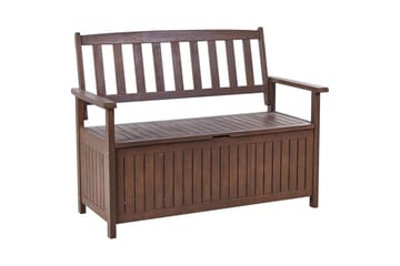 Trädgårdsbänk Beliani Sovana Mörkt trä Dark wood - Hagemøbler - Utesofa - Benker