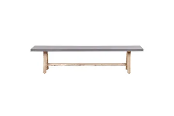 Trädgårdsbänk Beliani Tonnare Grey||Light wood - Hagemøbler - Utesofa - Benker