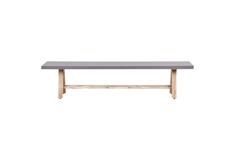Trädgårdsbänk Beliani Tonnare Grey||Light wood - Hagemøbler - Utesofa - Benker