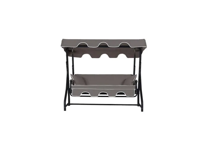 Tredobbelt hagestol Colomieuan Antrasitt - Antrasitt - Hagemøbler - Utesofa - Hengesofa