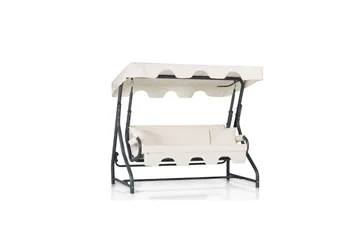 Tredobbelt hagestol Colomieuan Mørk grønn / Hvit