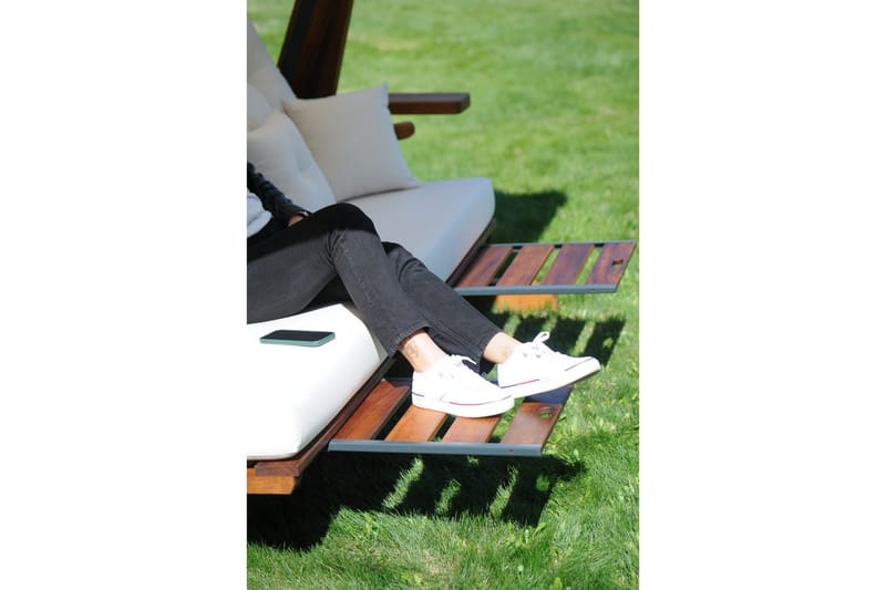 Tredobbelt hagestol Dasina Naturlig / beige - Naturlig / beige - Hagemøbler - Utesofa - Hengesofa