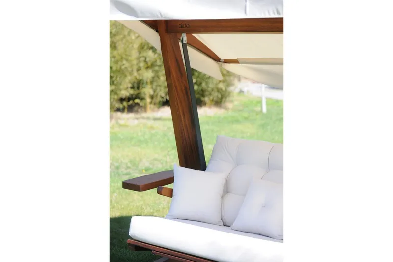 Tredobbelt hagestol Dasina Naturlig / beige - Naturlig / beige - Hagemøbler - Utesofa - Hengesofa