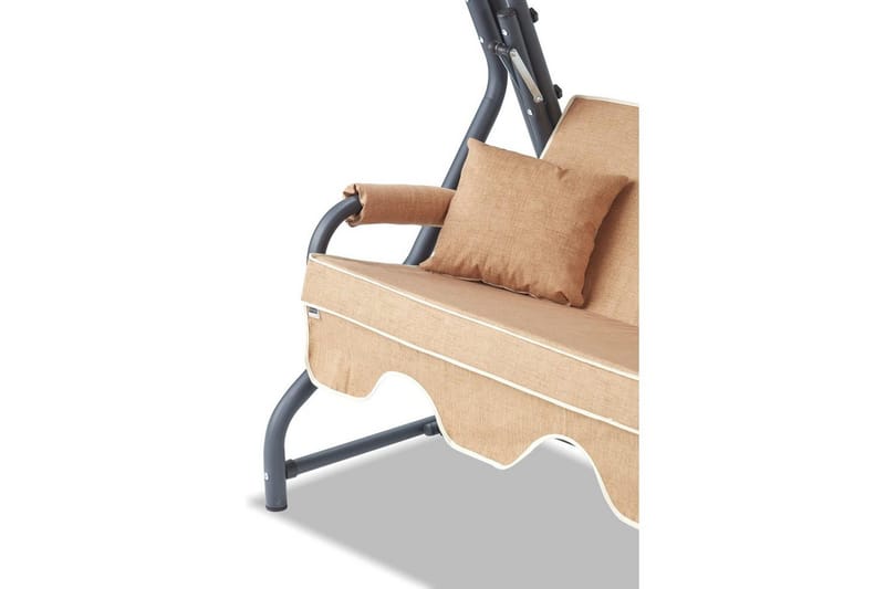 Tredobbelt hagestol Gowanda (200 x 165 x 110 cm) Beige - Beige - Hagemøbler - Utesofa - Hammocker