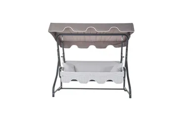 Tredobbelt hagestol Gowanda (200 x 165 x 110 cm) Flerfarget - Flerfarget - Hagemøbler - Utesofa - Hammocker
