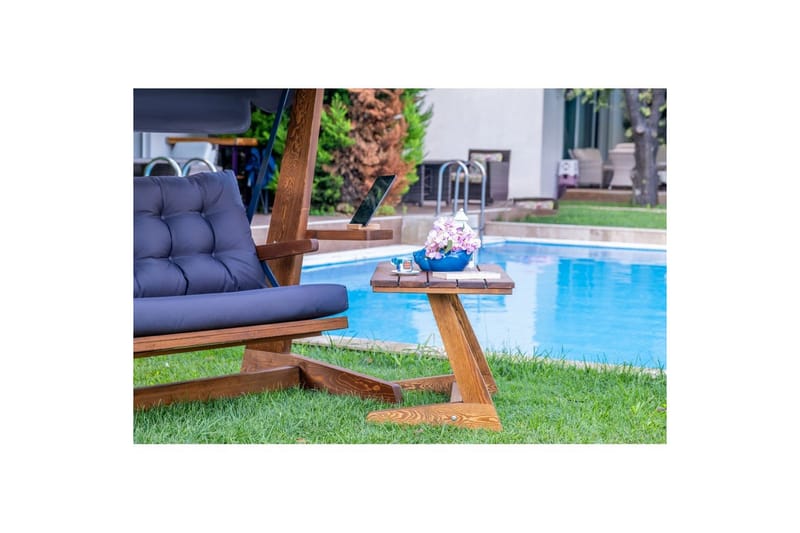 Tredobbelt hagestol Viva Antrasitt - Antrasitt, 237 x 100 x 175 cm - Hagemøbler - Utesofa - Hengesofa