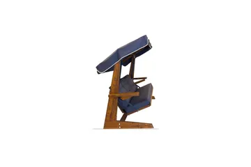 Tredobbelt hagestol Viva Antrasitt - Antrasitt, 237 x 100 x 175 cm - Hagemøbler - Utesofa - Hengesofa