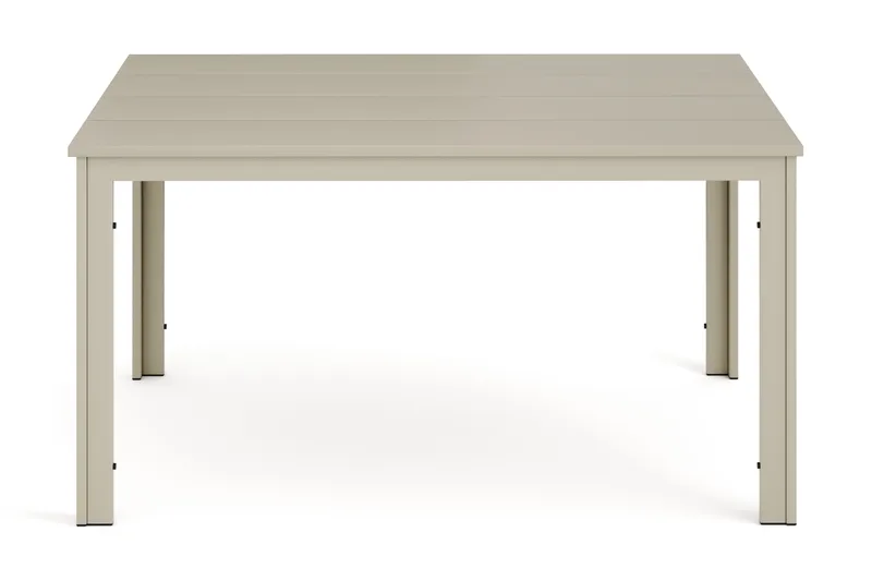 Tunis ute spisebord 140x90 cm rektangulært - Beige/Beige - Hagemøbler - Hagebord - Spisebord ute