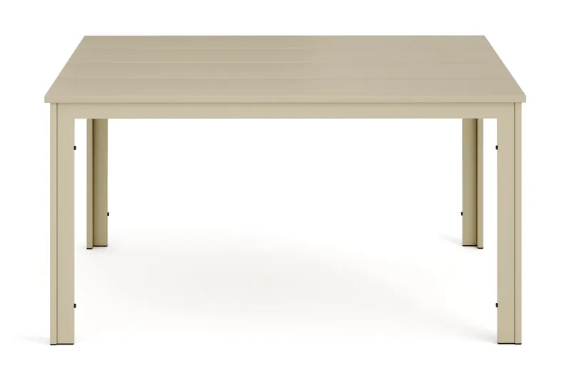 Tunis ute spisebord 140x90 cm rektangulært - Beige/Beige - Hagemøbler - Hagebord - Spisebord ute