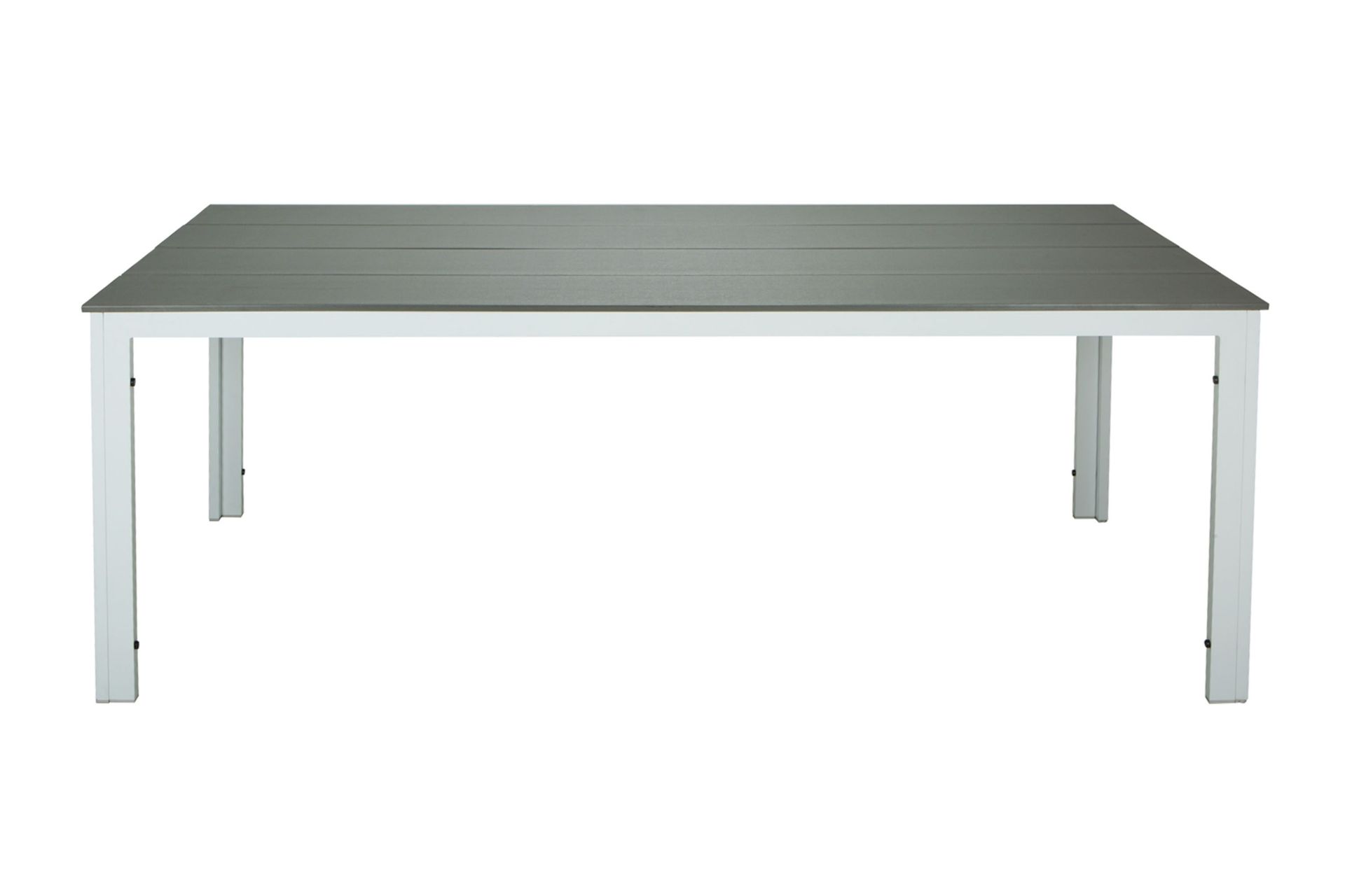 Tunis ute spisebord 140x90 cm rektangulært - Hvit/Grå