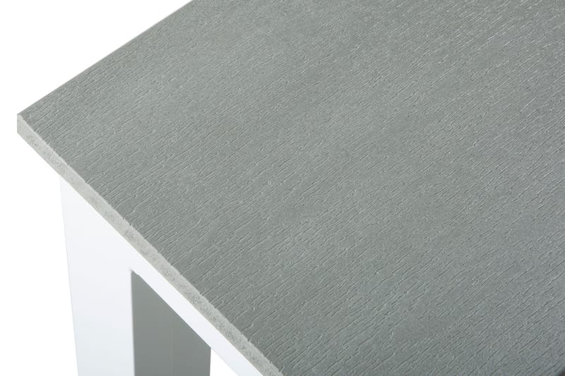 Tunis ute spisebord 140x90 cm rektangulært - Hvit/Grå - Hagemøbler - Hagebord - Spisebord ute