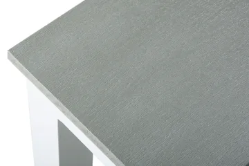 Tunis ute spisebord 140x90 cm rektangulært - Hvit/Grå - Hagemøbler - Hagebord - Spisebord ute