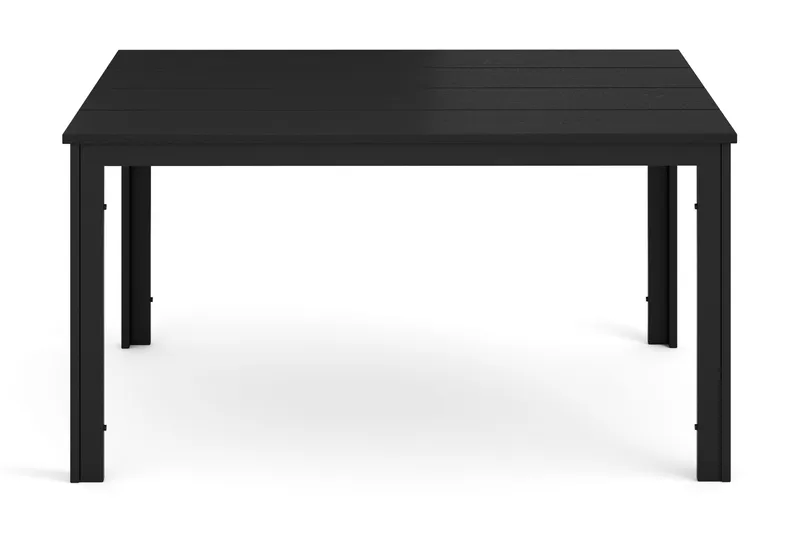 Tunis ute spisebord 140x90 cm rektangulært - Svart/Svart - Hagemøbler - Hagebord - Spisebord ute