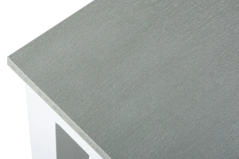 Tunis ute spisebord 205x90 cm rektangulært - Hvit/Grå - Hagemøbler - Hagebord - Spisebord ute