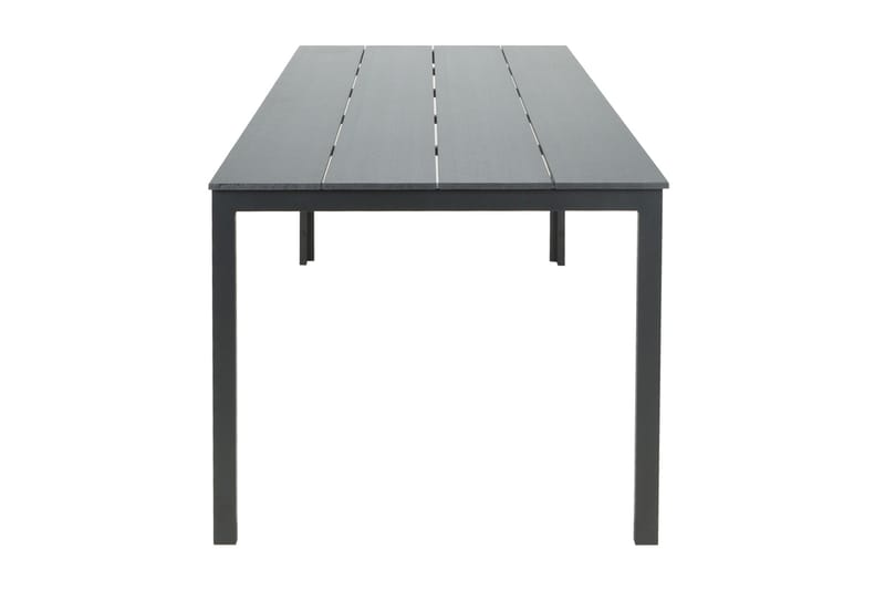 Tunis ute spisebord 205x90 cm rektangulært - Svart/Svart - Hagemøbler - Hagebord - Spisebord ute