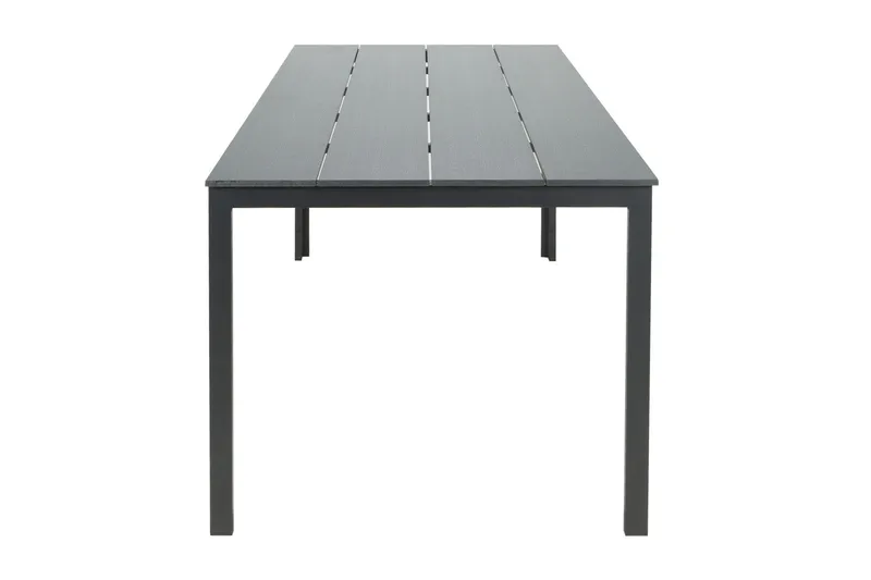 Tunis ute spisebord 205x90 cm rektangulært - Svart/Svart - Hagemøbler - Hagebord - Spisebord ute