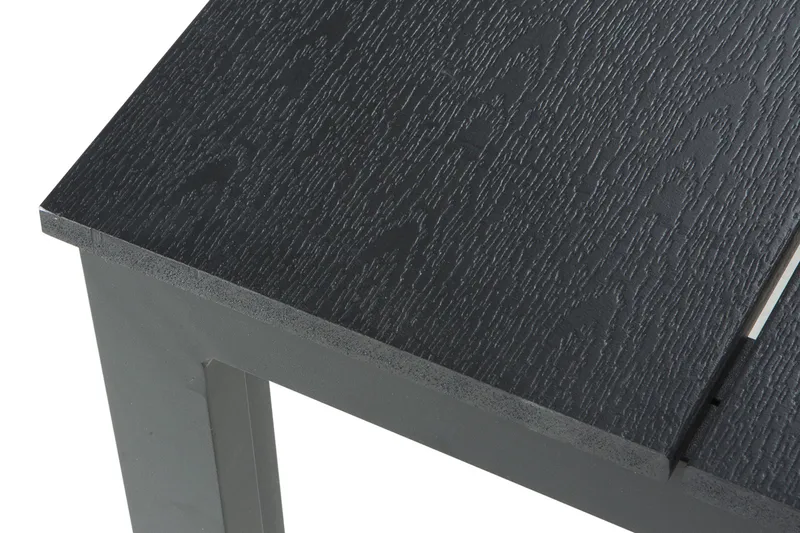 Tunis ute spisebord 205x90 cm rektangulært - Svart/Svart - Hagemøbler - Hagebord - Spisebord ute