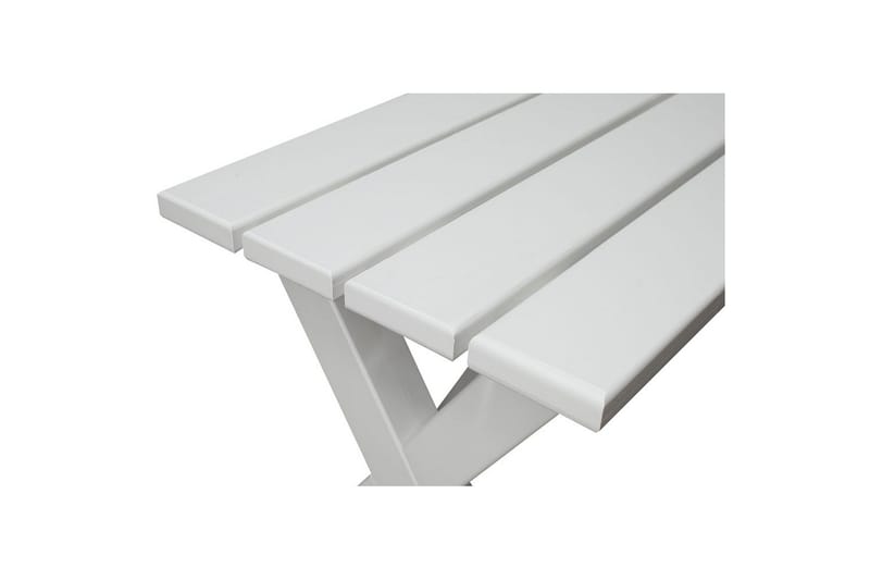 Utendørs Benk Scottsdale - Hvit, 100 cm - Hagemøbler - Utesofa - Benker