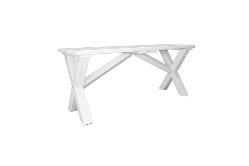 Utendørs Benk Scottsdale - Hvit, 100 cm - Hagemøbler - Utesofa - Benker