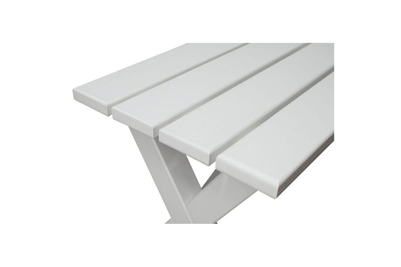Utendørs Benk Scottsdale - Hvit, 100 cm - Hagemøbler - Utesofa - Benker