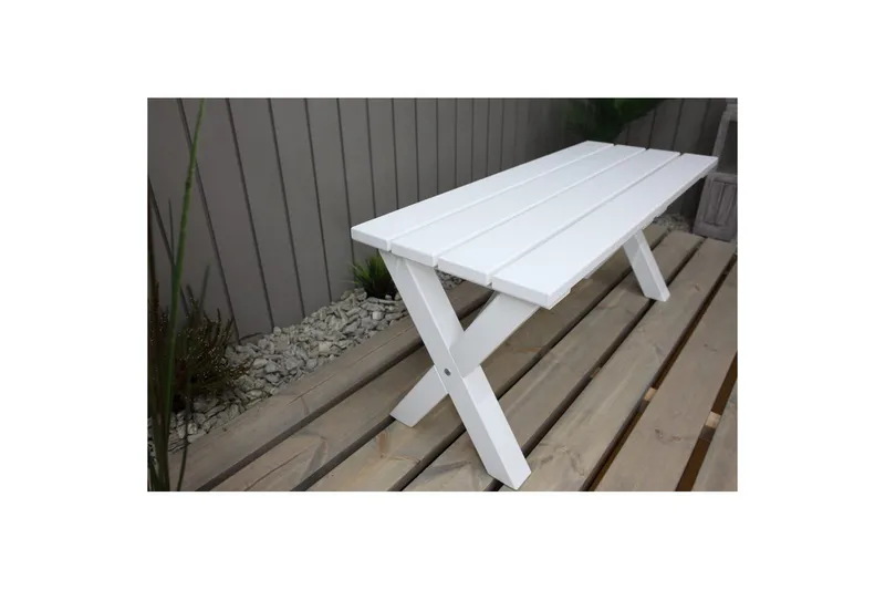 Utendørs Benk Scottsdale - Hvit, 100 cm - Hagemøbler - Utesofa - Benker