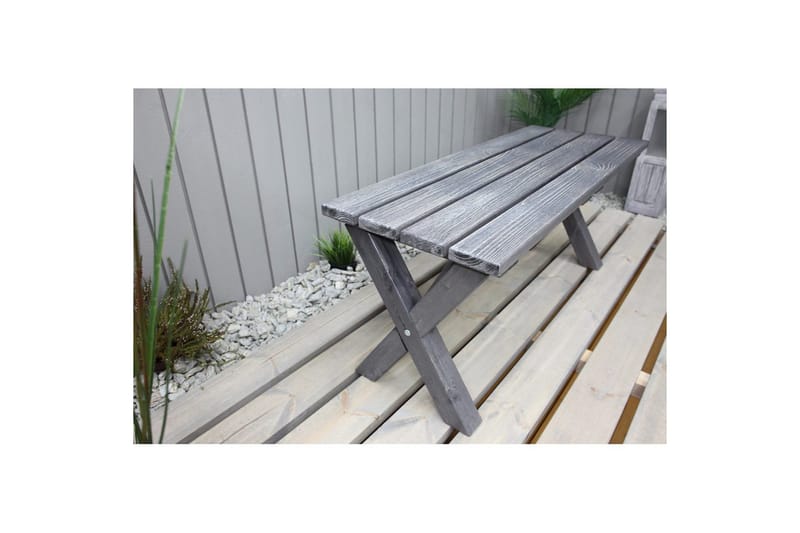 Utendørs Benk Scottsdale - Shabby Chic Grey, 100 cm - Hagemøbler - Utesofa - Benker