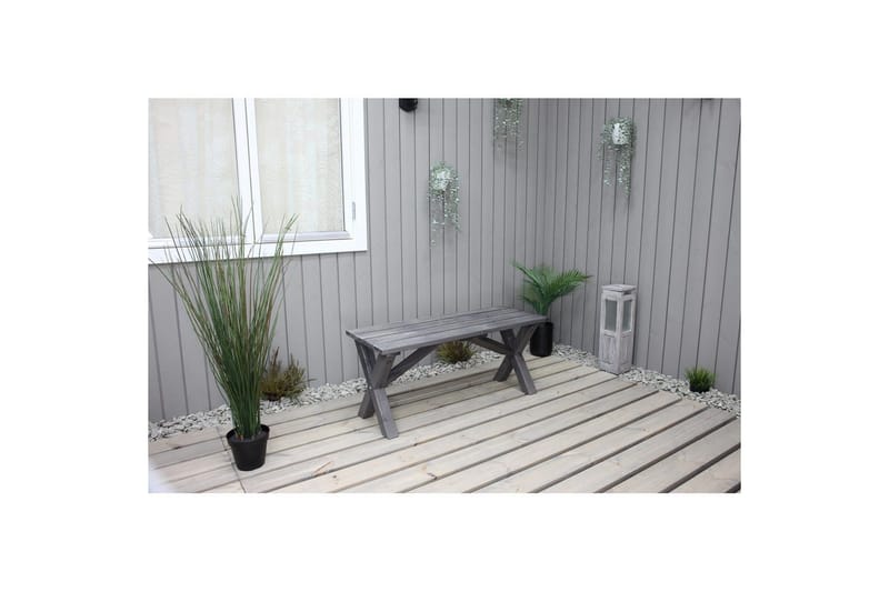 Utendørs Benk Scottsdale - Shabby Chic Grey, 100 cm - Hagemøbler - Utesofa - Benker