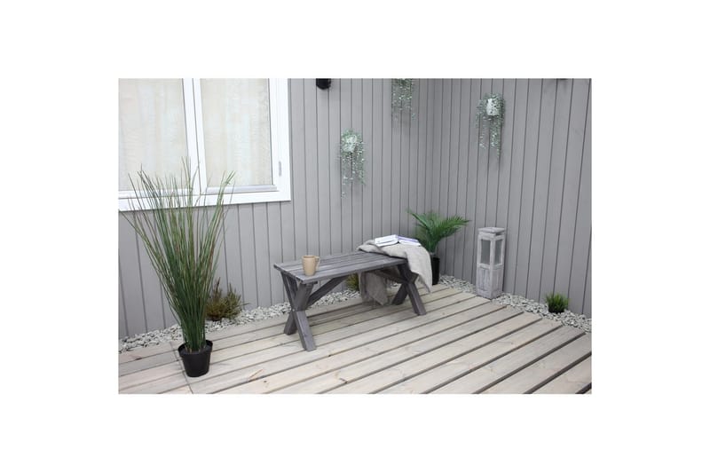 Utendørs Benk Scottsdale - Shabby Chic Grey, 100 cm - Hagemøbler - Utesofa - Benker