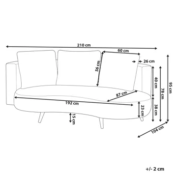Utesofa Parori venstrevendt - Beige - Hagemøbler - Utesofa - Hagebenk & hagesofa