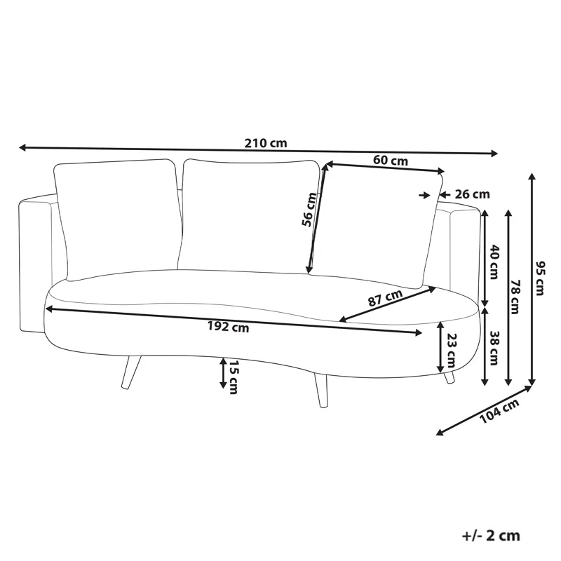 Utesofa Parori venstrevendt - Beige - Hagemøbler - Utesofa - Hagebenk & hagesofa