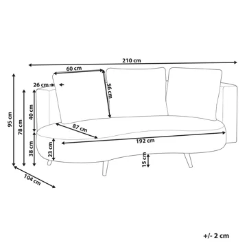 Utesofa Parori høyrevendt - Beige - Hagemøbler - Utesofa - Hagebenk & hagesofa